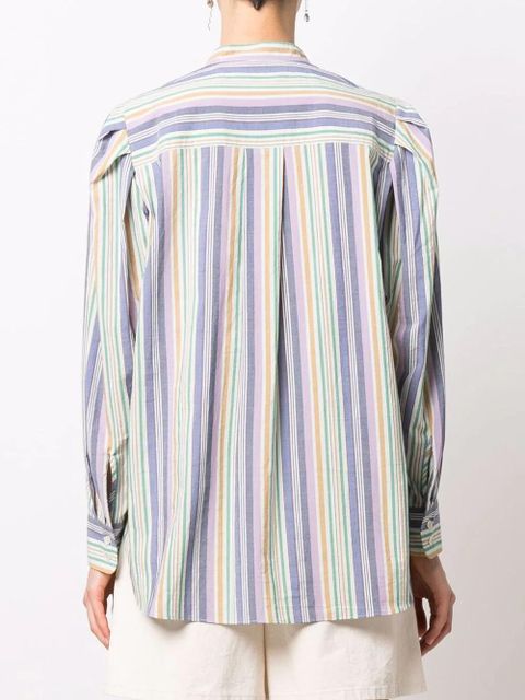 ISABEL MARANT Tiverna striped blouse - Purple