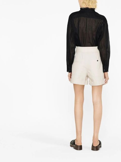 MARANT ÉTOILE Pamias ruffled blouse - Black