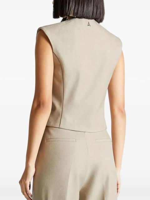 Manière De Voir wrap tailored waistcoat - Neutrals
