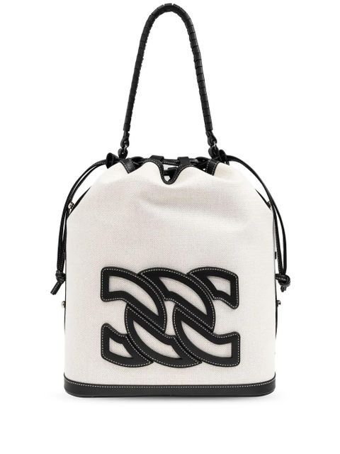 Casadei cotton-canvas bucket bag - Neutrals - zdjęcie produktu nr 1