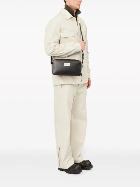 MM6 Maison Margiela small Numeric leather shoulder bag - Black