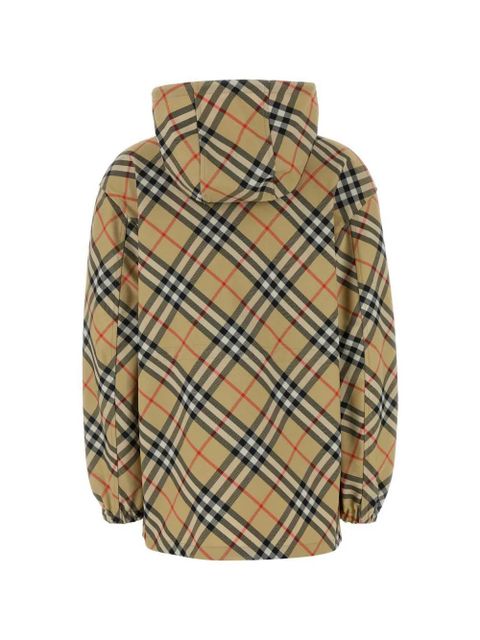 Burberry embroidered checked jacket - Neutrals - zdjęcie produktu nr 2