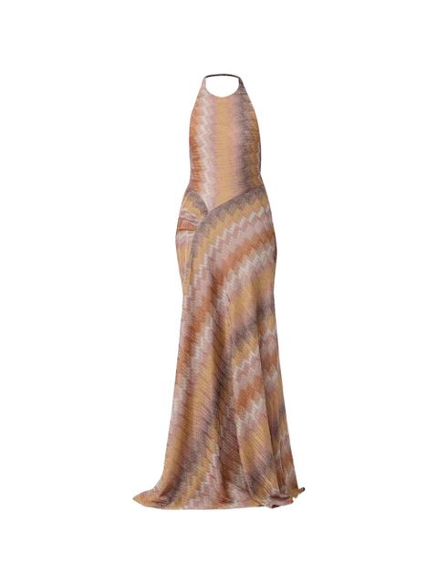 Missoni halterneck maxi dress - Orange - zdjęcie produktu nr 1
