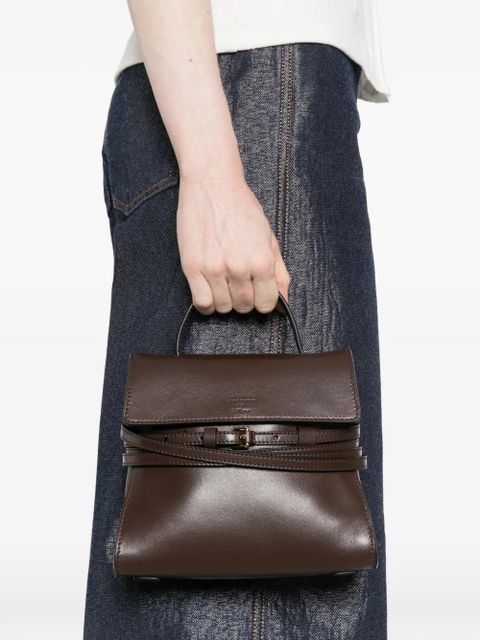 Moschino buckle leather mini bag - Brown - zdjęcie produktu nr 2