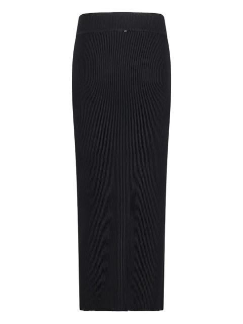Sportmax ribbed zip-front maxi skirt - Black - zdjęcie produktu nr 2