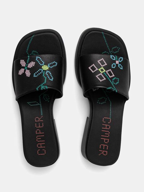 Camper klapki TWS damskie kolor czarny na słupku K201740-005