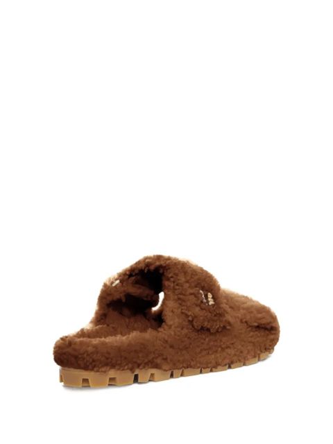 Miu Miu shearling sandals - Brown