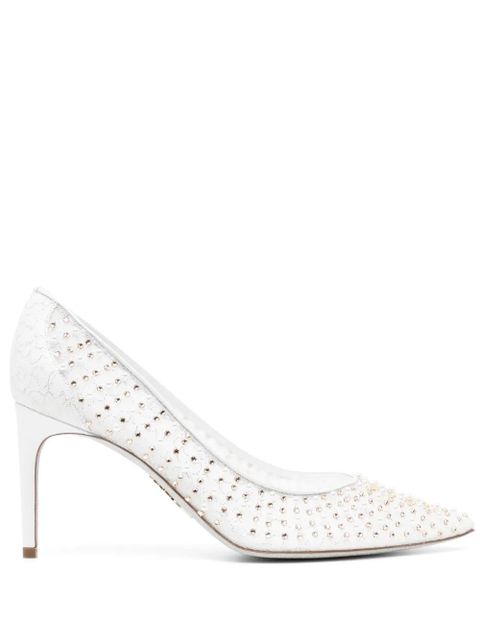 René Caovilla pointed toe pumps - White - zdjęcie produktu nr 1