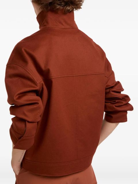 Yves Salomon reversible zip jacket - Brown