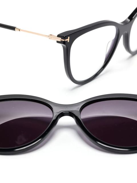 TOM FORD Eyewear FT5994B clip-on glasses - Black