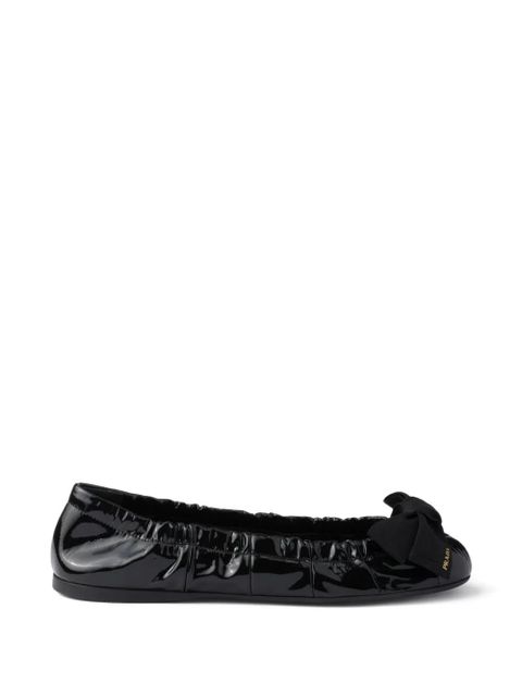 Prada leather ballet flats - Black - zdjęcie produktu nr 1