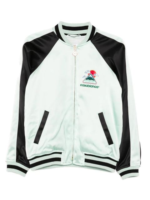 Casablanca logo-embroidered jacket - Green - zdjęcie produktu nr 1