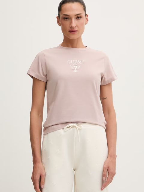 Guess T-shirt damski bawełniany z elastanem COLETTE - zdjęcie produktu nr 1