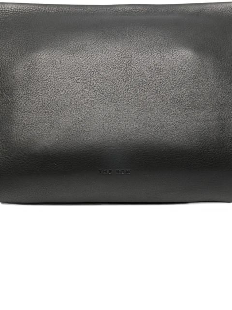The Row zip-fastening logo-detail shoulder bag - Black