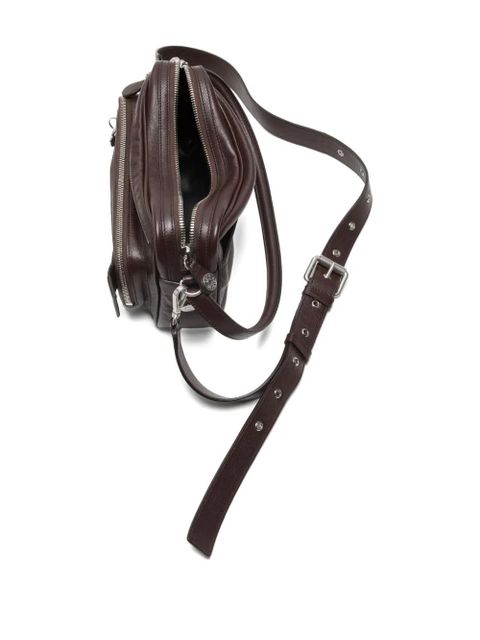 Acne Studios Camero Party key-charm leather shoulder bag - Brown