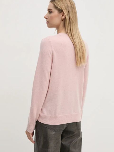 Tommy Hilfiger sweter damski kolor różowy lekki WW0WW43202