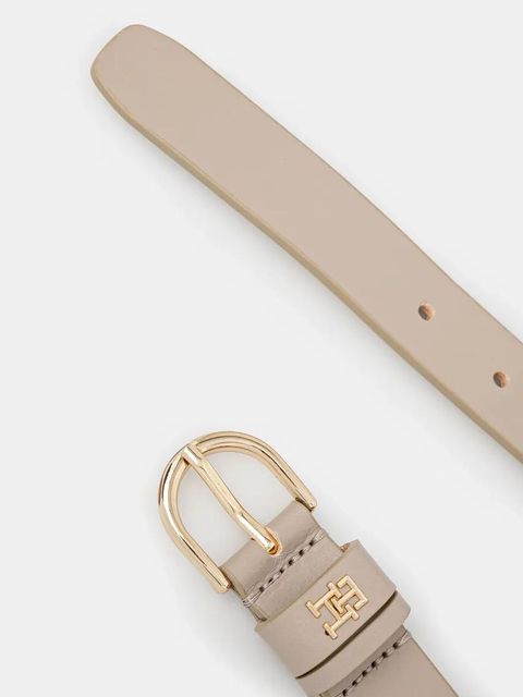 Tommy Hilfiger pasek skórzany damski kolor beżowy AW0AW16836 - zdjęcie produktu nr 2