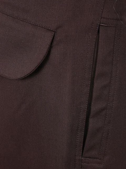 ENTIRE STUDIOS flap-pocket wool trousers - Brown
