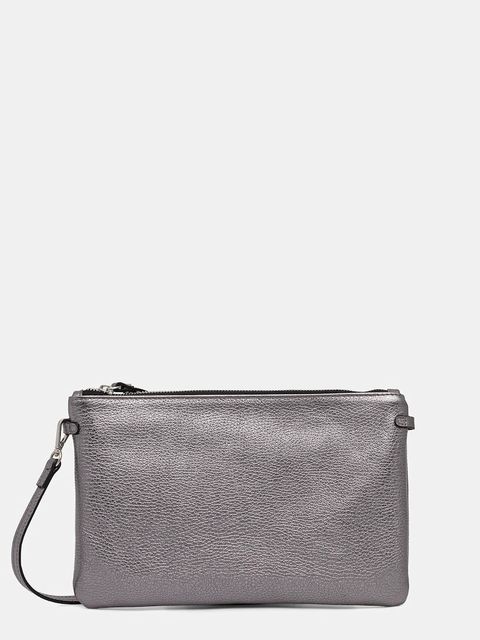 Gianni Chiarini torebka skórzana HERMY kolor srebrny BS.3695.GRN.LM - zdjęcie produktu nr 1