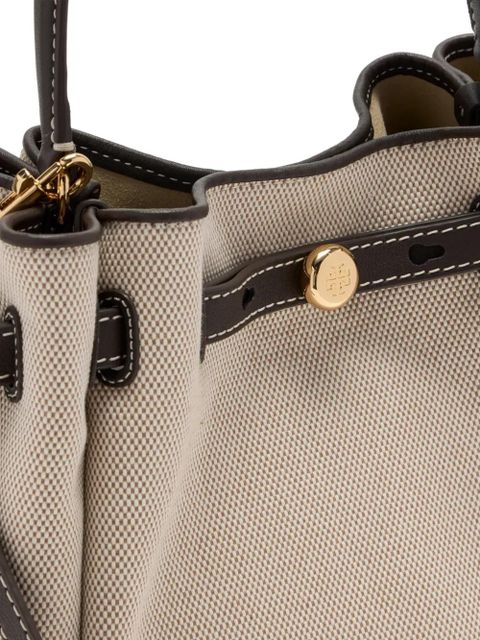 Tory Burch Romy drawstring top-handle bucket bag - Neutrals