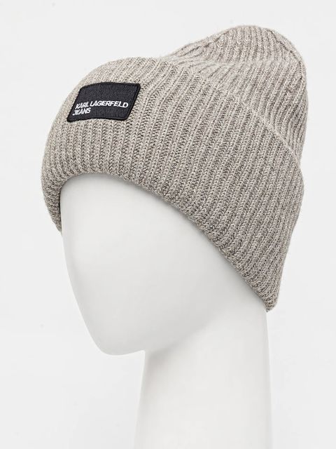 Karl Lagerfeld Jeans czapka kolor szary A4W33124 - zdjęcie produktu nr 2