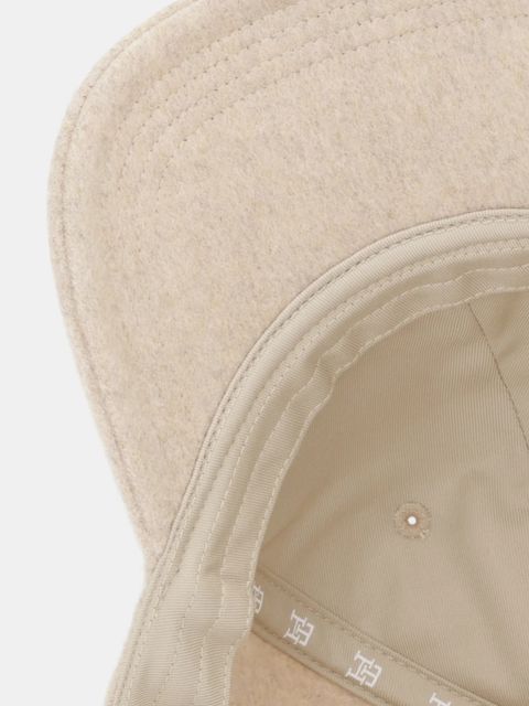 Tommy Hilfiger czapka z daszkiem wełniana kolor beżowy AW0AW17773