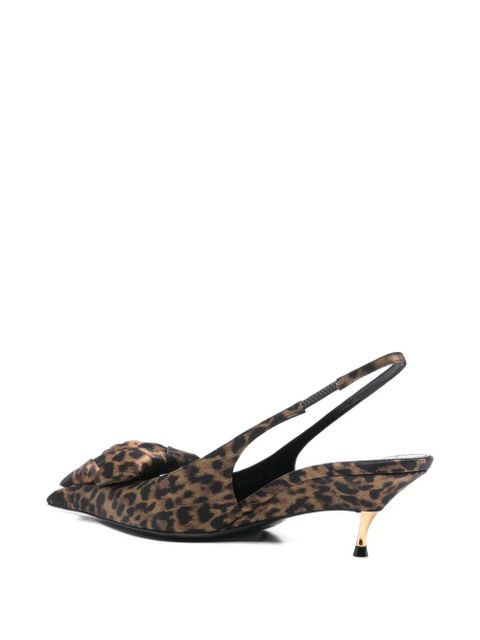 Saint Laurent 50mm Dakota bow-detail mules - Brown