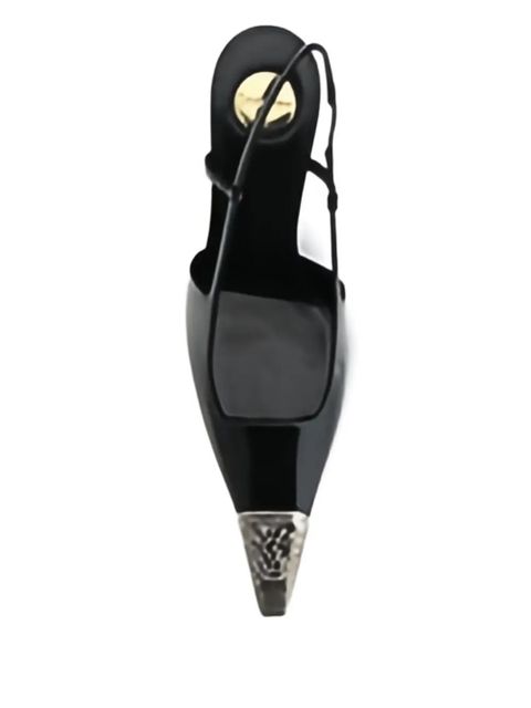 Saint Laurent 75mm pointed-toe slingback pumps - Black