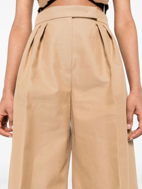 Max Mara pleat-detailing palazzo pants - Neutrals