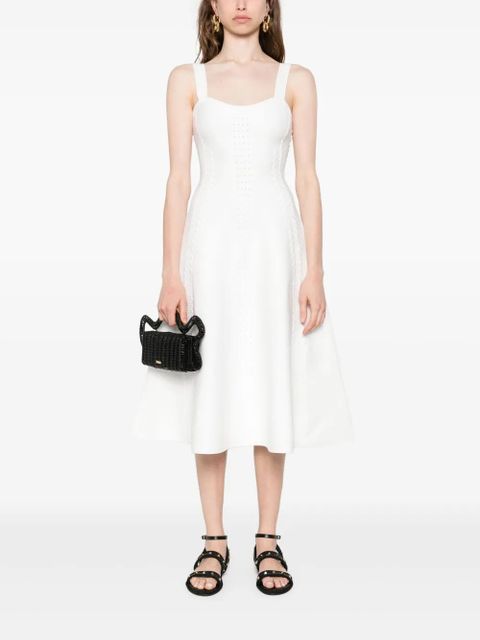 Maje babydoll knitted dress - White