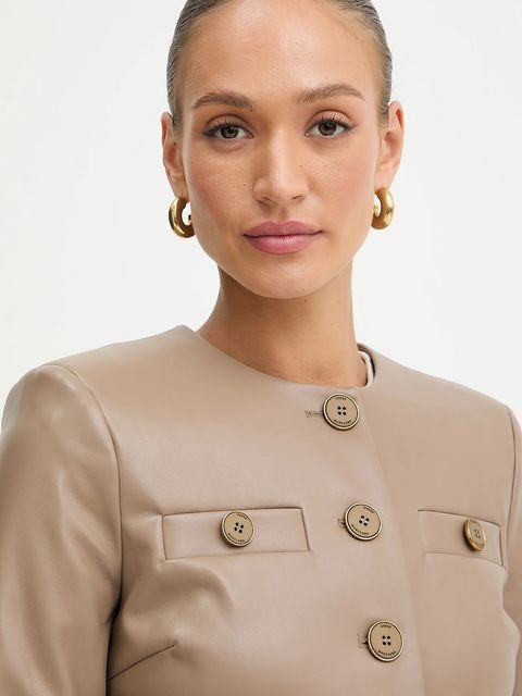 Marciano by Guess kurtka FERGIE kolor brązowy przejściowa 5YGL18 7363A