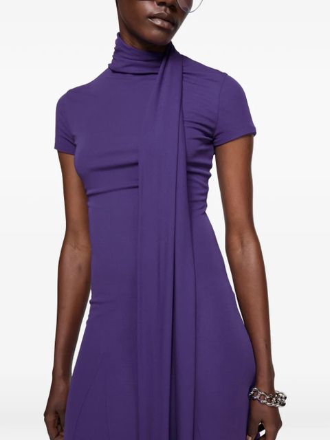 Acne Studios draped asymmetric dress - Purple
