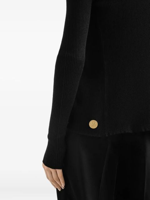 Dolce & Gabbana ribbed button-up cardigan - Black
