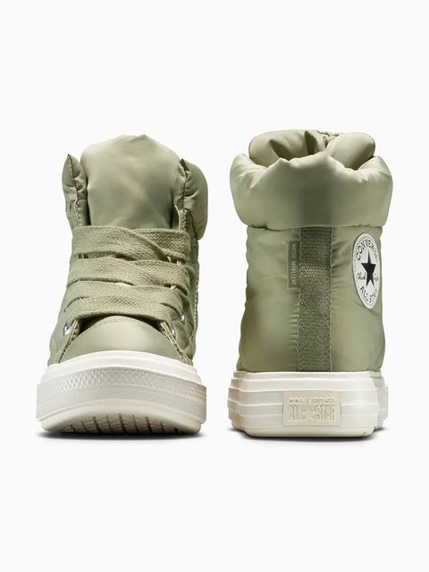 Converse śniegowce Chuck Taylor All Star Elements Boot kolor zielony A14275C