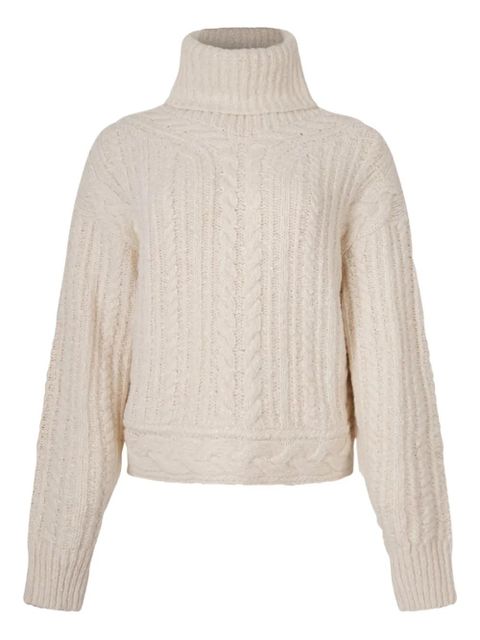 ISABEL MARANT cable-knit roll-neck sweater - Neutrals - zdjęcie produktu nr 1