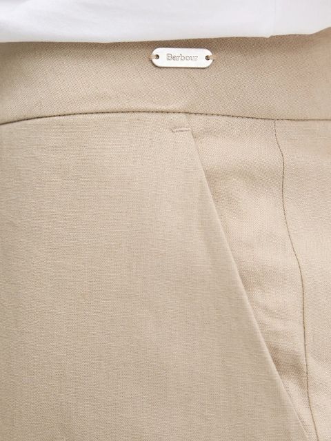 Barbour spodnie z domieszką lnu LUCY