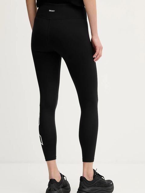 Dkny legginsy damskie kolor czarny z nadrukiem DP4P3453
