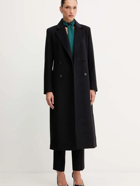 Patrizia Pepe koszula damska kolor zielony regular z wiązanym dekoltem 2C1648 A8I1