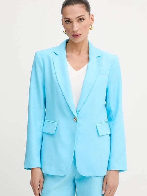 Morgan marynarka kolor niebieski jednorzędowa gładka VACY - zdjęcie produktu nr 1