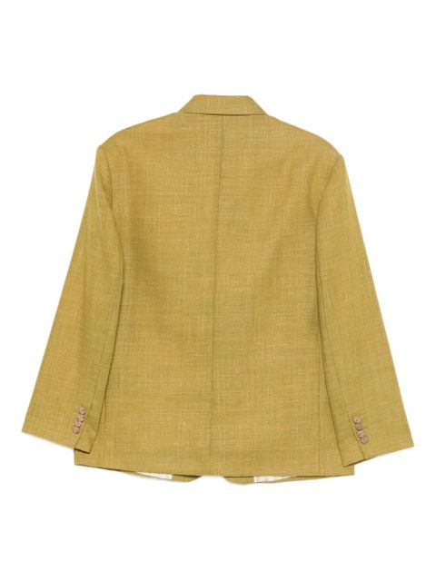Alysi notched-lapel blazer - Yellow - zdjęcie produktu nr 2
