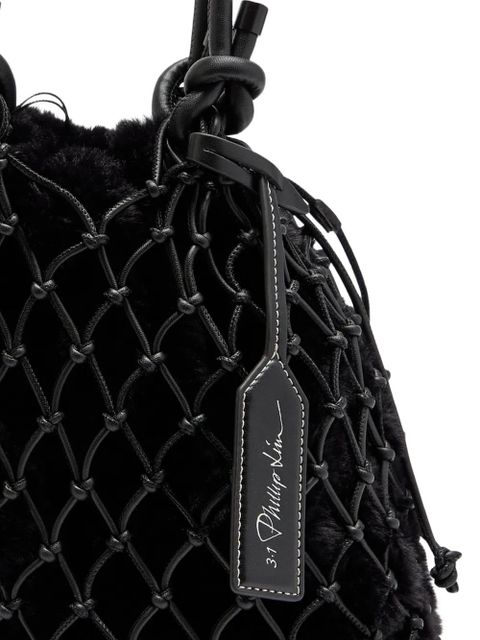 3.1 Phillip Lim mini macrame tote bag - Black - zdjęcie produktu nr 2