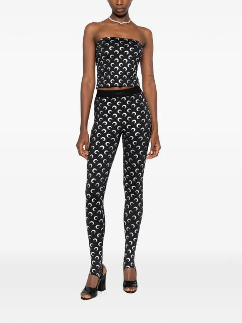 Marine Serre moon-print top - Black - zdjęcie produktu nr 2