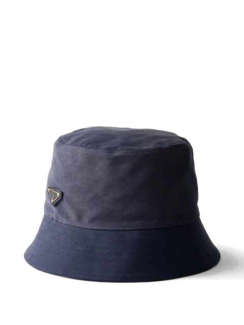 Prada satin bucket hat - Blue - zdjęcie produktu nr 1