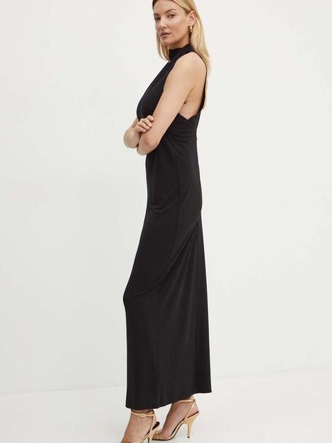 MAX&Co. sukienka kolor czarny maxi dopasowana 2426626021200