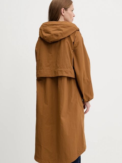 Barbour kurtka NABOO kolor brązowy przejściowa oversize LSP0241