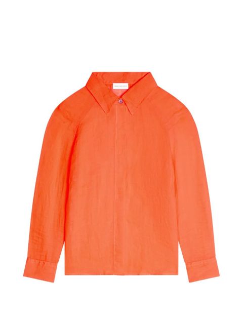 DRIES VAN NOTEN buttoned shirt - Red - zdjęcie produktu nr 1