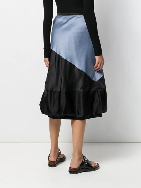 LOEWE colour-block balloon skirt - Grey
