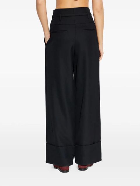 FENDI poudre wool trousers - Black