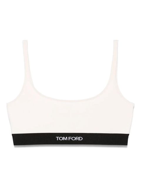 TOM FORD logo-jacquard bralette - Pink - zdjęcie produktu nr 1