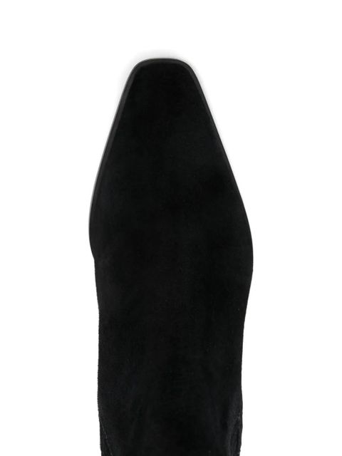 Aeyde 40mm Agata suede boots - Black - zdjęcie produktu nr 2